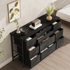 55" TV Stand with 10 Fabric Drawers & Charging Station, Storage Dresser for Bedroom/Living Room, 47.2" Wide Media Console - 4 of 4