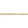 Black Bow Jewelry 2.9mm 14k Yellow Gold Solid Beveled Curb Chain Necklace - 3 of 4