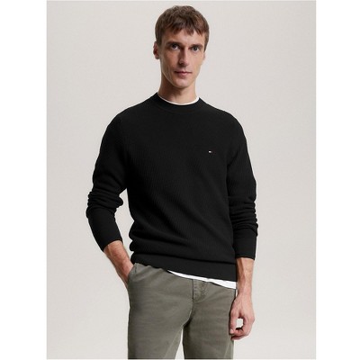 Tommy Hilfiger Mens Rectangle Stitch Knit Sweater