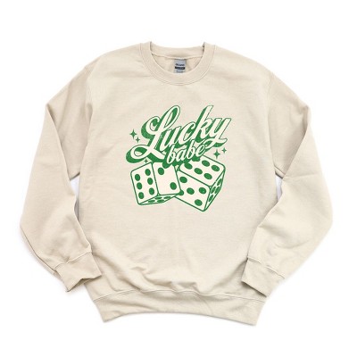 Simply Sage Market Women's Graphic Sweatshirt Lucky Babe Dice