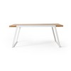 Osparple Outdoor Dining Table,Rectangle Patio Table with Solid Framework and Modern Design for 4 Chairs - 4 of 4