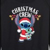 Women's - Lilo and Stitch - Christmas Crew Lightweight French Terry Wide Neck Long Sleeve Shirt - 2 of 4