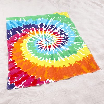 Lakeside Oversized 54" x 68" Jumbo Beach Towel for Swimming - Tie Dye