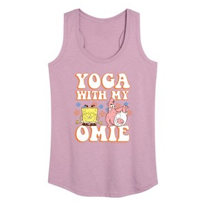 Women's - SpongeBob SquarePants - Yoga with My Omie Graphic Racerback Tank - 1 of 4