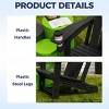Syemin Patio Accent Chairs Folding Adirondack Chair Patio Comfortable Set for Patio Garden - 4 of 4