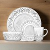 Godinger Silver Set of 4 Dublin Crystal Dinner Plates: Abstract Pattern, Hand Wash, Service for 4, Clear Crystal Dinnerware - 3 of 3