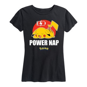 Women's - Pokémon - Pikachu Power Nap Short Sleeve Graphic T-Shirt - 1 of 4