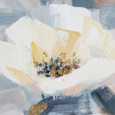 Blooming Florals Hand Painted Canvas with Polystyrene Frame