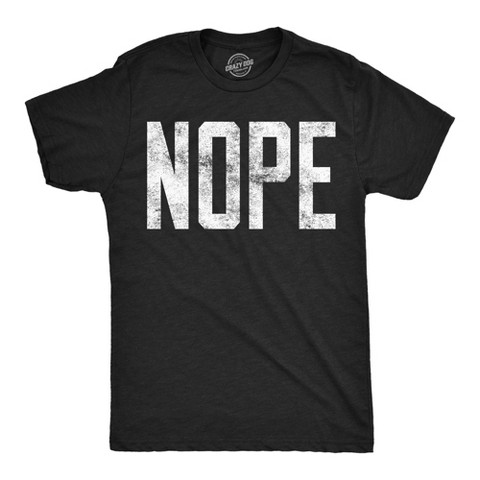 Мужские футболки Crazy Dog T-Shirts, Inc. Mens Nope T shirt Funny Not Today Sarcasm Humorous Joke Gag Gift for Adult - Crazy Dog Men's T Shirt for Introverts Black M