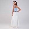 Women's Solid Elastic Waist Ruffle Hem Tiered Maxi Skirt - Wild Fable™ - 3 of 4