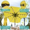 Sonkuki Patio 9FT LED Market Umbrellas With Solar Lights, Table Umbrella for Patio and Outdoor With Tilt Button for Deck and Pool - 4 of 4