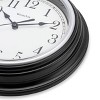 9" Round Simplicity Wall Clock Black - Westclox: Modern Analog, Indoor Use, No Warranty, AAA Battery Required - 2 of 4