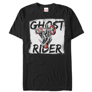 Men's Marvel Ghost Rider Paint Print T-Shirt - 1 of 4
