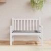vidaXL Outdoor Garden Bench Cushion - Gray Oxford Fabric Seat Cushion, Comfortable Foam Fiber Filling - 2 of 4