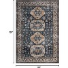 Vintage Area Rug Small Entryway Rug Indoor Non-Slip Doormat Washable Stain Resistant Floor Carpet Boho Accent Rug - 2 of 4