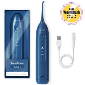 AquaSonic Icon Electric Water Flosser - Rechargeable, Included Jet Tip, Charging Cord, Home & Travel Use - 1 of 4