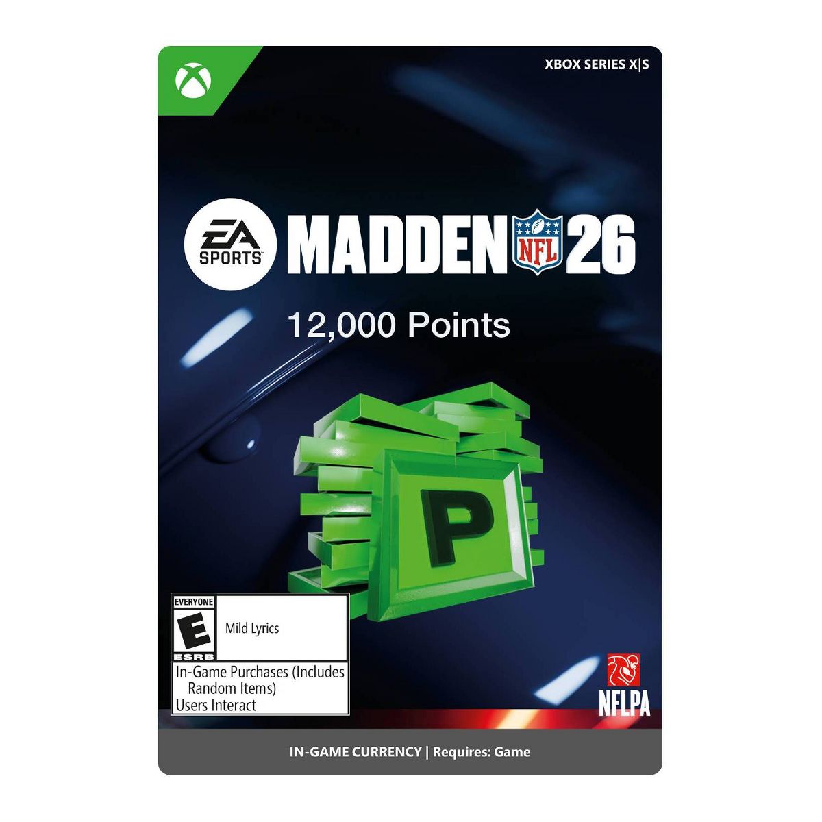 Madden NFL 26: 12000 MUT Points - Xbox Series X|S/Xbox One (Digital)