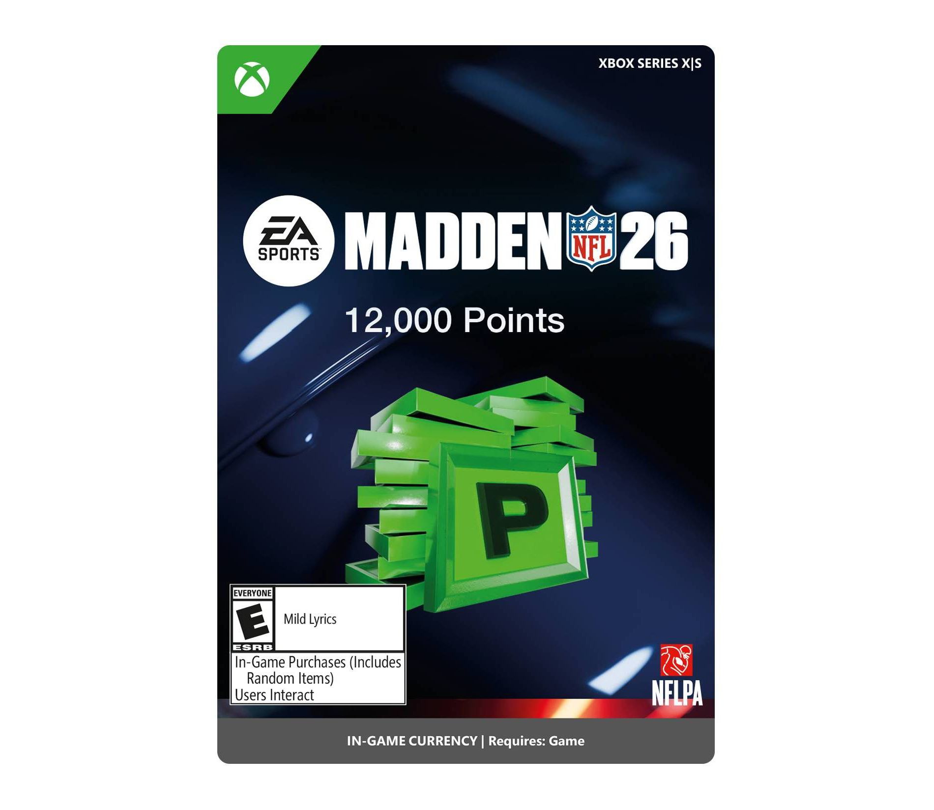 Madden NFL 26: 12000 MUT Points - Xbox Series X|S/Xbox One (Digital)