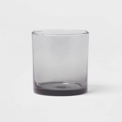 11oz Glass Asheboro Double Old Fashion Glass Gray - Threshold™