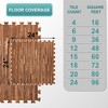 Sorbus 3/8-Inch Thick 96 Sq. Ft. Wood Grain Floor Foam EVA Interlocking Mats Tiles w/ Borders - for Home, Playroom, Basement, Trade Show - 3 of 4