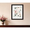 HomeRoots Peony Floral Block Black Framed Print Wall Art - 2 of 4