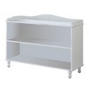 Kings Brand Furniture Kremer Wooden 2-Tier Shelf Bookcase Display Cabinet, White - 2 of 4