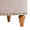 Lyngins Square Ottoman with Storage,Upholstered Storage Ottoman Hidden Support Hinge,Rivet Trim,Velvet Ottoman for Bedroom,Living Roon,Entryway - 4 of 4