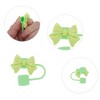 Unique Bargains Bow Straw Cover Cap 4 Pcs - 3 of 4