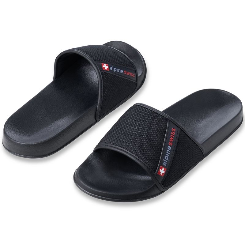 Alpine Swiss Mens Athletic Comfort Slide Sandals House Shoes Slippers, 5 of 6