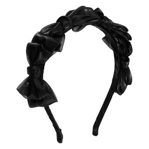 Unique Bargains Women's Classic Knot Bow Headband 5.91"x1.97" 1 Pc - 1 of 4