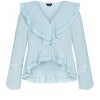 Women's Plus Size Sara Top - ice blue | CITY CHIC - 4 of 4
