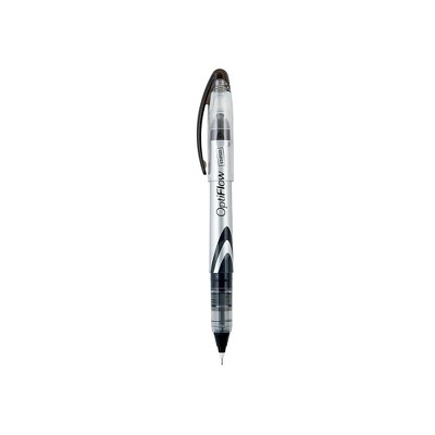 Staples OptiFlow Needle-Tip Rollerball Pens Fine Point Black Dozen (15194) 704788