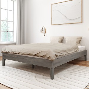 Plank+Beam Solid Wood Queen Platform Bed Frame - 1 of 4