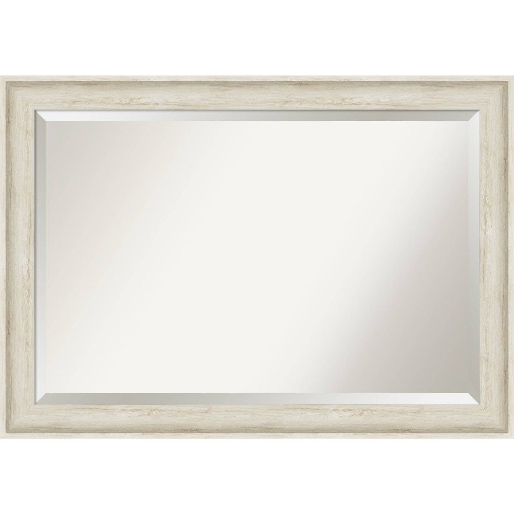 Photos - Wall Mirror 41" x 29" Regal Framed Bathroom Vanity  Birch Cream - Amanti Ar