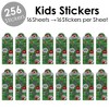Big Dot of Happiness End Zone - Football - Birthday Party Favor Kids Stickers - 16 Sheets - 256 Stickers - 2 of 4
