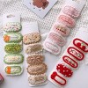 MyKids-USA Versatile Knit Hair Clip With Sweet Floral Design For Girly Charm 5-Piece Set - 3 of 4