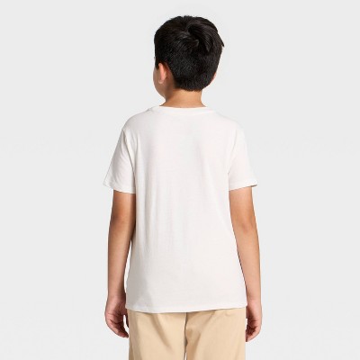 Cat & Jack Boys' Short Sleeve 'Happy Hanukkah' Graphic T-Shirt - Cat & Jack™ Cream M — фото 3