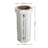 happimess Fleur 25-Gallon Traditional Classic Disposable Corrugated Cardboard Event Trash Can and Recycling Bin - 4 of 4