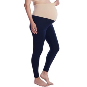 Women's Essential Stretch Secret Fit Over the Belly Maternity Leggings | Motherhood Maternity - 1 of 4
