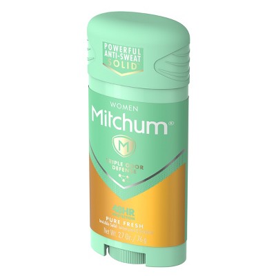 Mitchum Women&#39;s Triple Odor Defense Antiperspirant &#38; Deodorant Stick - Pure Fresh - 2.7oz