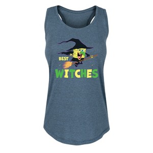 Women's - SpongeBob SquarePants - Best Witches Graphic Racerback Tank - 1 of 4