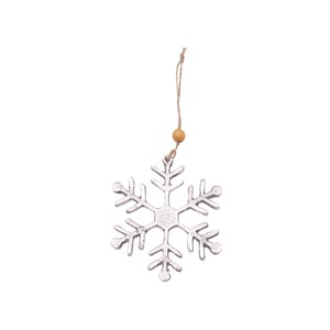 Gallerie II Metal Silver Snowflake Ornament - 1 of 4