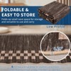 Area Rug Large Living Room Scalloped Rug Non Slip Low Pile Bedroom Throw Carpet Soft Modern Bordered Dining Room Rug Stain Resistant Boho Carpet - 4 of 4