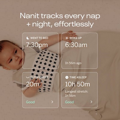 Nanit Pro White Baby Monitor with Wall Mount and Flex Stand