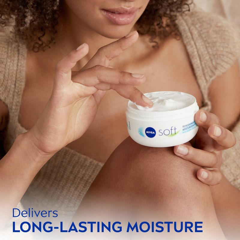Nivea Soft Moisturizing Cr&#232;me Body, Face and Hand Cream Scented - 6.8oz, 5 of 11