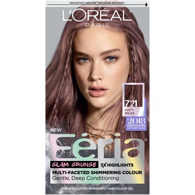 L'Oreal Paris Feria Permanent Hair Color 721  Dusty Mauve