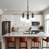 Sunset Oriana 3-Light Chandelier, Seeded Glass, Provincial Bronze Finish - 3 of 3