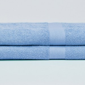 Lintex Linens Deluxe 2-Piece Cotton Bath Sheet Set – Ultra-Soft, Highly Absorbent 34" x 68" Spa-Size Towels in 15 Vibrant Colors - 1 of 3