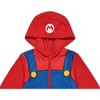 SUPER MARIO Nintendo Luigi Zip Up Cosplay Pajama Coverall Toddler - 4 of 4