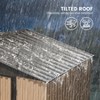 6FT x 4FT Metal Garden Storage Shed - Outdoor Utility Shed with Lockable Door, Waterproof Tilted Roof & Ventilation - 4 of 4